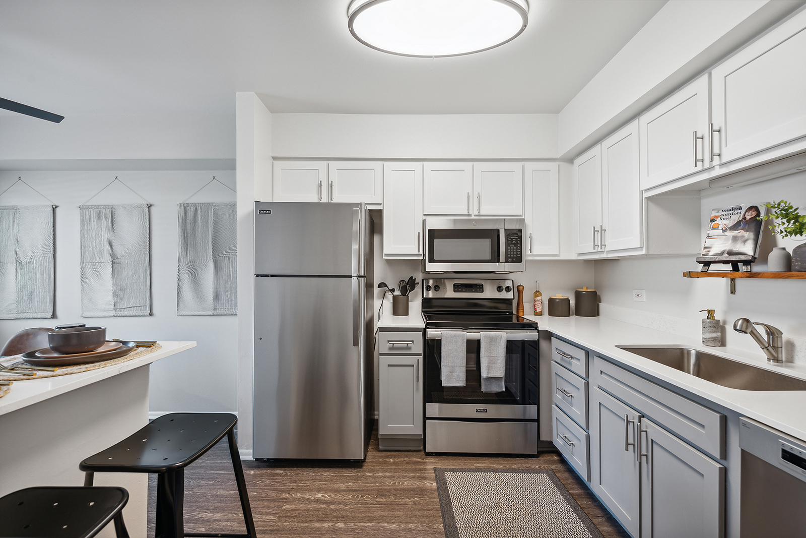 luxury westmont apartment kitchen